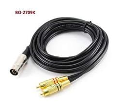 Cablesonline 9FT 5-PIN Din Male To 2-RCA Male Professional Grade Audio Cable For Bang & Olufsen Naim Quad...stereo Systems BO-209K