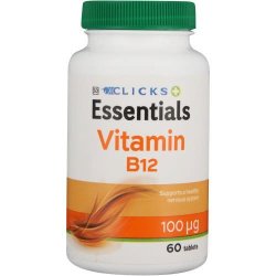 Clicks Essentials Vitamin B12 60 Tablets