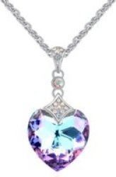 Za Hearted Shaped Necklace With Crystals From Swarovski