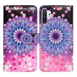 Galaxy Note 10 Plus Case Bcov Mandala Circle Flowers Wallet Leather Cover Case For Samsung Galaxy Note 10 Plus