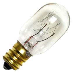 Bulbrite 706115 15T7 15W Incandescent Amusement & Appliance T7 Bulb With Candelabra Base Clear