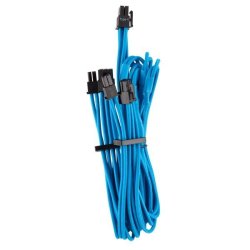 - Premium Individually Sleeved Pcie Cables Dual Connector Type 4 Gen 4 - Blue