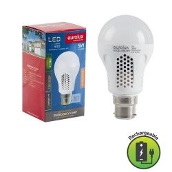 Eurolux G982WW B22 5W LED Rechargeable Lightbulb