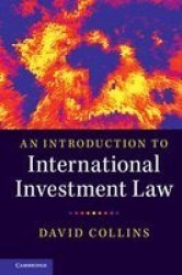 An Introduction To International Investment Law Paperback