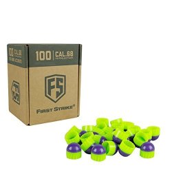 First Strike Paintballs 100CT- Purple green green Fill