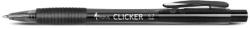 Ballpoint Pen "clicker" 0.7MM - Black Blue Or Red - Black
