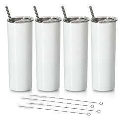 white sublimation tumblers