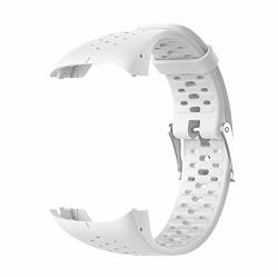 Meiruo Wristband For Polar M400 Silicone Strap For Polar M400 White