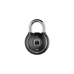 Tapplock One+ Midnight Black Fingerprint Bluetooth Biometric Keyless Smart Padlock