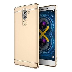 For Huawei Honor 6X Sinfu Ultra-thin Electroplate Hard PC Back Premium Shocks Case Cover Gold
