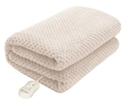 Pure Pleasure Fully Fitted Double Coral Fleece Electric Blanket