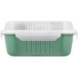 Rectangle Lunch Box 1.7L Green