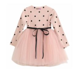 Wntco Pink Dot Polka Girls Dress