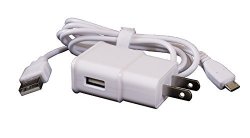 Readyplug USB Wall Charger For: LUXA2 P1 Power Bank White 3 Feet