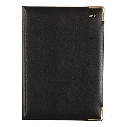 Lett's 2017 Classic Daily With Gold Corners Planner Black 8.25" X 5.875" C12XBK-17
