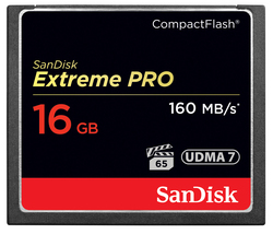 SanDisk 16GB 160 Mb s Extreme Pro Compact Flash Card Udma 7