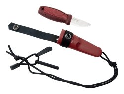 Eldris Knife With Fire Starter Kit - Red