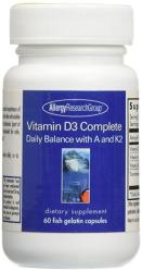 Allergy Research Group Vitamin D3 Complete Daily Balance With A And K2 60 Gels