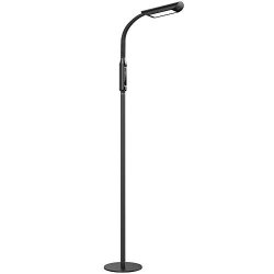 TaoTronics Floor LED Light 1815 Lumens & 50 000 Hours Lifespan Dimmable Standing Lamp Two In One Flexible Gooseneck Touch Control Panel For Living
