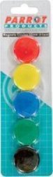 Parrot Pack of 5 Assorted Circle Magnets