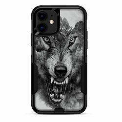 Skins For Otterbox Commuter Case For Iphone 11 Skin Decal Vinyl Wrap - Decal Stickers Skins Cover - Angry Wolf Growling Mountains