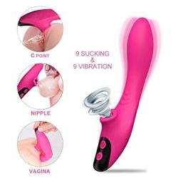 Deals on Maison-market Clitoral Vibrator Sucking Dildo G-spot USB  Rechargeable Clitoris Stimulator Waterproof Clit Sucking Toys With 9  Vibration And Sucking Modes For Women And Couple Play Pink | Compare Prices  &