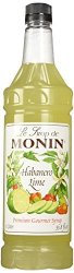 Monin Flavored Syrup Habanero Lime 33.8-OUNCE Plastic Bottle 1 Liter