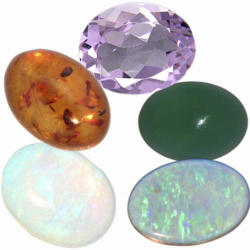 Collectors Dream 5 Different Gemstones All 100% Natural 1.90cts In Total