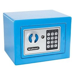 Stalwart 65-E17-B Electronic Deluxe Digital Steel Safe Blue