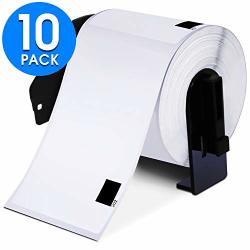 Aegis Adhesives - Compatible DK-1202 Shipping & Postage 2.4" X 3.9" Replacement Labels Compatible With Brother Ql Printers - 10 Frames Included