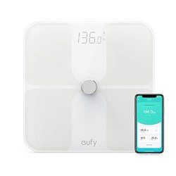 Eufy Smart Scale With Bluetooth Body Fat Scale Wireless Digital Bathroom Scale 12 Measurements Weight body Fat bmi Fitness Body Composition Analysis Black white Lbs kg. Renewed
