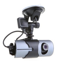 Dual Lens Front Rear Camera Dvr Car Vehicle Dash Dashboard Gps Logger Data Recorder 2.7