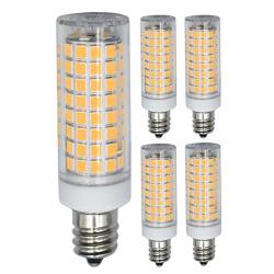 60W 70W Halogen Equivalent Warmed Light Bulb Dimma White 3000K Lble 5W 6W 600LUMEN Ac 110V 120V 360BEAM Angle T3 T4 E12 Base Ceiling