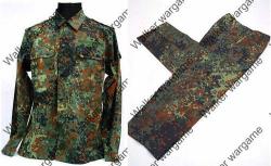 German Army Woodland Flecktarn Camoflauge Uniform Set Jacket + Pants Size: Xx-large