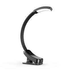 Smugg LED Book Reading Light With Stepless Dimming Switch Black