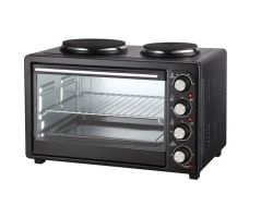 30L Compact MINI Oven With 2 Hot Plates