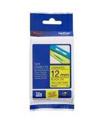 Brother Laminated Tze Tape 8M 12MM Black On Yellow