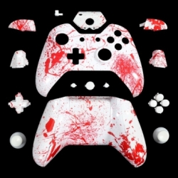 XBOX One Controller Full Shell Kit Series Dipped Blood Scrawls Gloss Finish