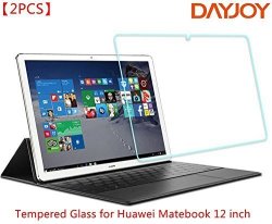 2PCS Dayjoy Premium 9H Hardness Tempered Glass Screen Protector Film Cover For Huawei Matebook 12.0INCH HZ-W09 HZ-W19