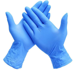 Medtex Powder Free Blue Nitrile Disposable