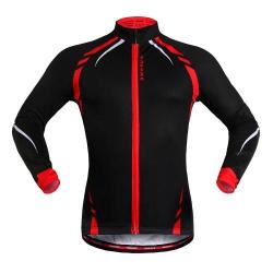 Wosawe BC274 Unisex Thermal Biking Jersey Long Sleeve Sportswear Outdoor Cycling Clothes Size: M ...