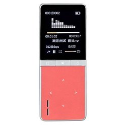 Onn W7 8GB Voice Recorder Speaker 8GB MP4 Player Sports MP3 Music Player Media Player MP3 Player Pink