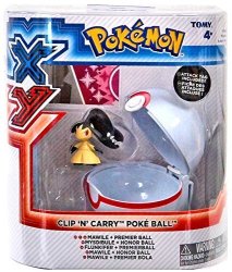 TOMY Pokemon X & Y Clip N Carry Pokeball Mawile & Premier Ball Figure Set