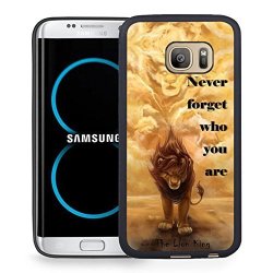 S8 Case Samsung Galaxy S8 Black Cover Tpu Rubber Gel - Never Forget Who You Are - The Lion King