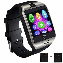 SMART WATCH Touch Screen Smartwatch Wristwatch Unlocked Watch With Camera Handsfree Call Es Compatible With Iphone Android Samsung S20 S10 S9 S8 S7