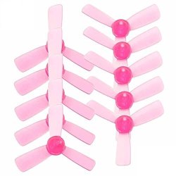 Uumart Kingkong 1935 3-BLADE Propellers 10 Pairs 10CW 10CCW Clear Pink For Q90 90GT Fpv Drone Recommended Motor 1103 1104
