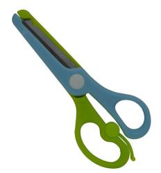 Kiddies Multi Use Blunt Nose Plastic Scissors-green - Length 130MM Durable Stainless-steel Blades High Quality Plastic Housing Rounded Handles Right And Left-handed Students