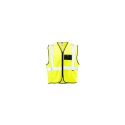 Safety Reflective Vest Dromex Zip Id Pouch Lime Size Large