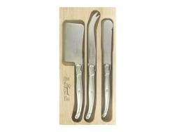 Laguiole By Andre Verdier Cheese Knife Set Set Of 3 Black