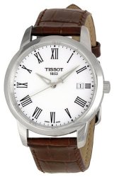 Deals on Tissot Men s T0334101601300 T classic Dream White Dial Brown Leather Strap Watch Compare Prices Shop Online PriceCheck